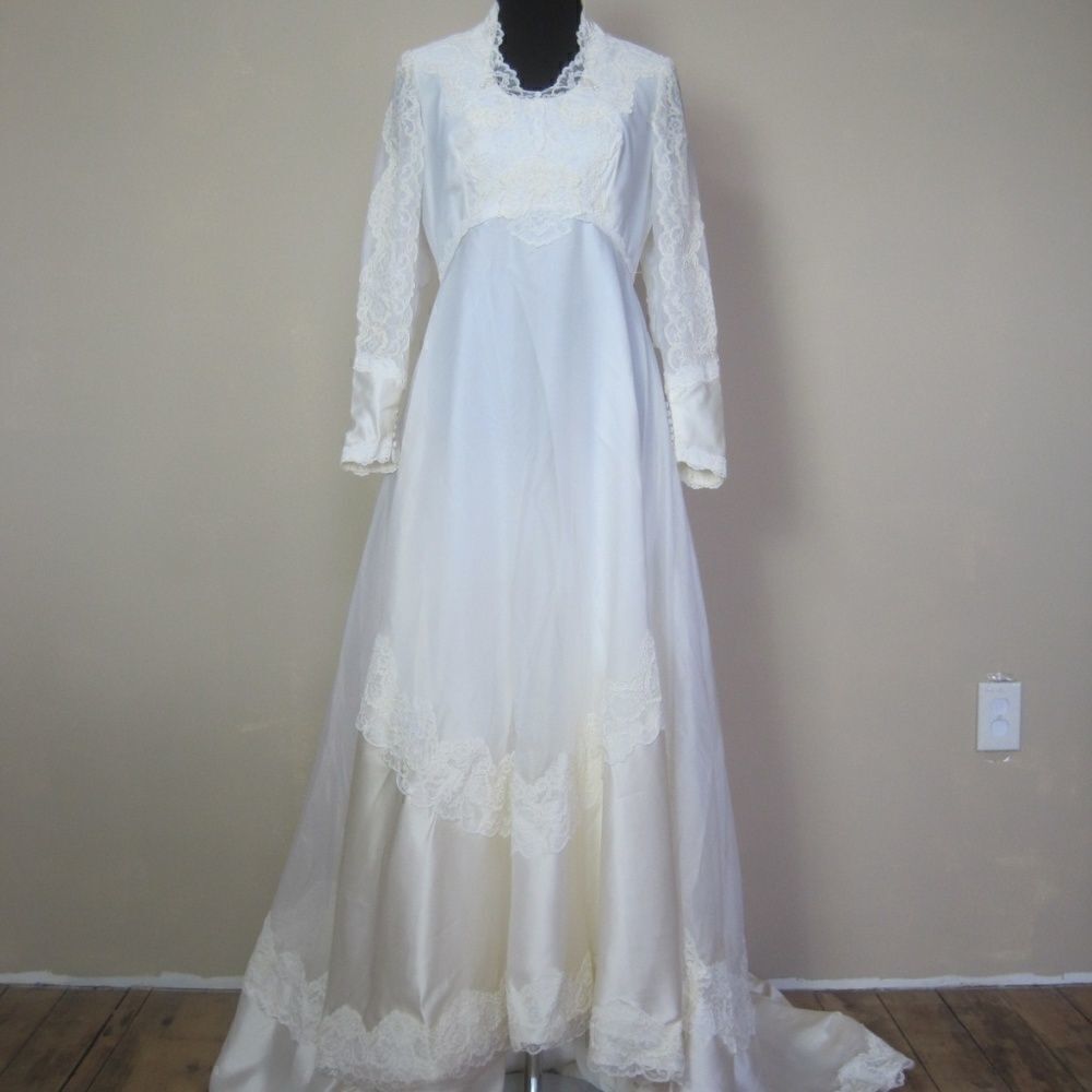 Victorian Wedding Gown Fitted A Line Empire Simply